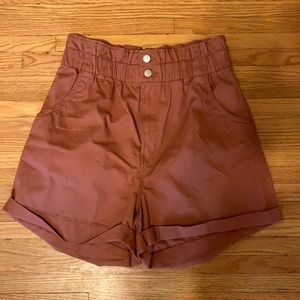 H&M high waist, paper-bag shorts